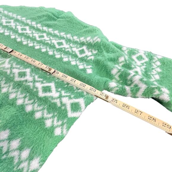 Aerie Oversized Fair Isle Sweater Kelly Green - Picture 4 of 8